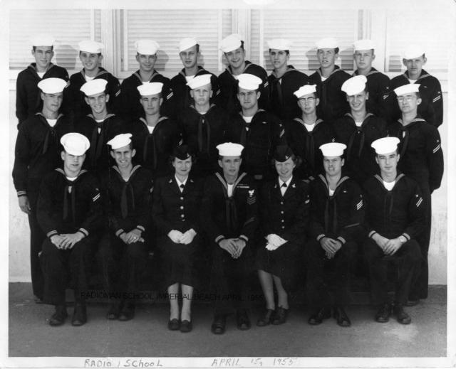 Imperial Beach (IB) Basic Class xx-55(R) April 1955 - Instructor: CT1 Unknown
