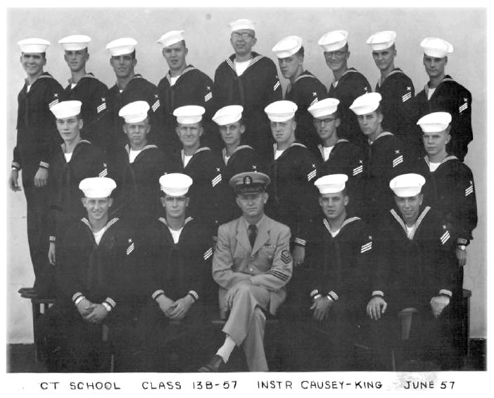 Imperial Beach (IB) Adv. Class 13B-57(R) Jun 1957 - Instructors CTC Causey/CTC King