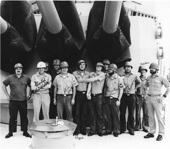 Group photo June 1975 aboard USS Little
Rock 