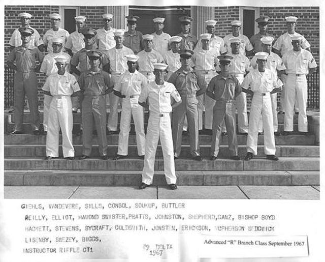 Corry Field CT School Adv. Class 09D-67(R) Sep 1967 - Instructor:  CT1 Riffle