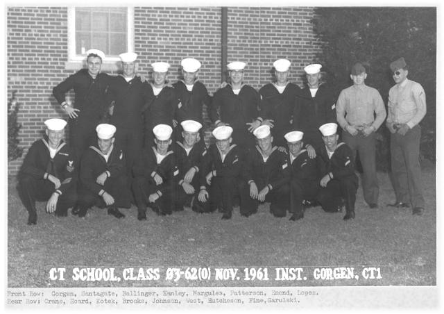 Corry Field CT School Class 03-62(O)  -  November 1961