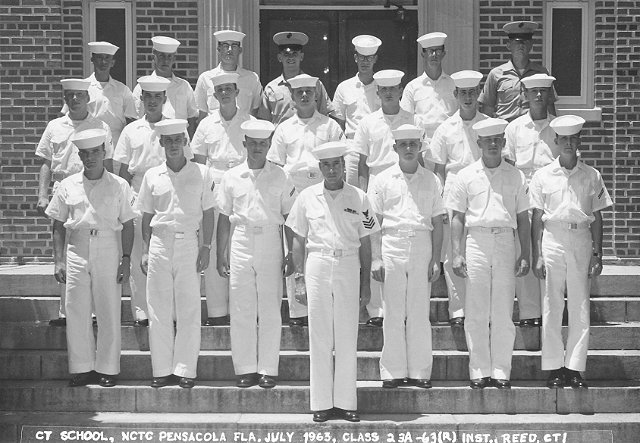 Corry Field CT School Basic Class 23A-63(R) July 1963 - Instructor:  CT1 Reed