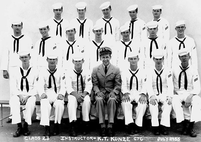 Imperial Beach (IB) Adv. Class 23-55(R) July 1955 - Instructor CTC K.T. Kunze
