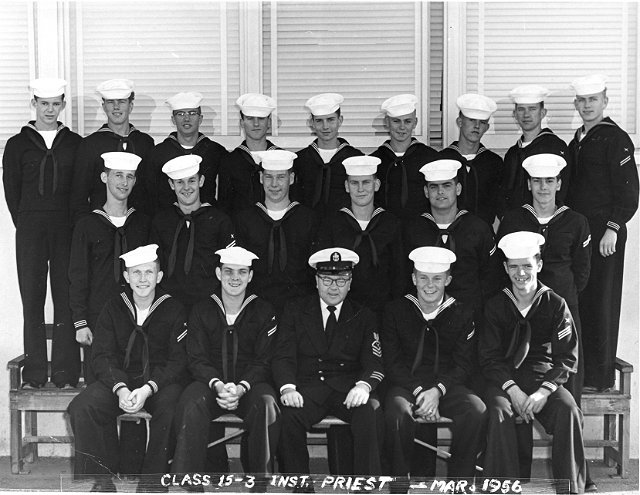 Imperial Beach (IB) Basic Class 15-3-56(R) March 1956 - Instructor CTC Priest