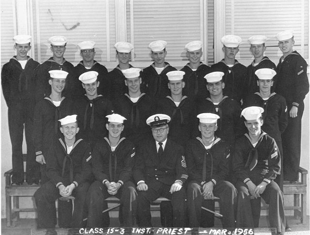 Imperial Beach (IB) Basic Class 15-3-56(R) March 1956 - Instructor CTC Harry Priest