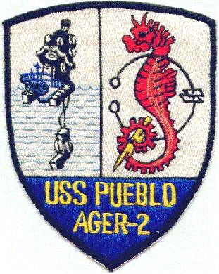 Patch being used with Permission-- Courtesy of Don Mc Clarren,
President USS PUEBLO Veterans Association