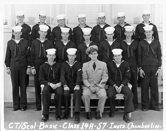 Imperial Beach (IB) Basic Class 14A-57(R) March 1957 - Instructor CTC Chamberlin