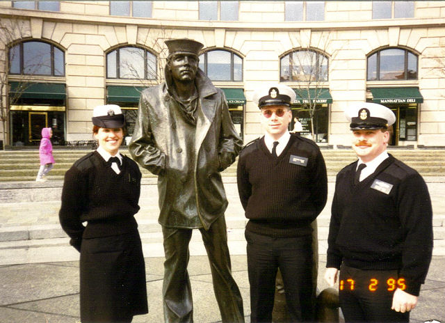 Fort Meade NTTCD Staff at Navy Memorial - 1995