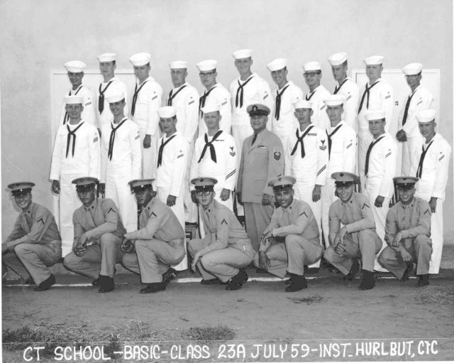 Imperial Beach (IB) Basic Class 23A-59(R) July 1959 - Instructor CTC Hurlbut
