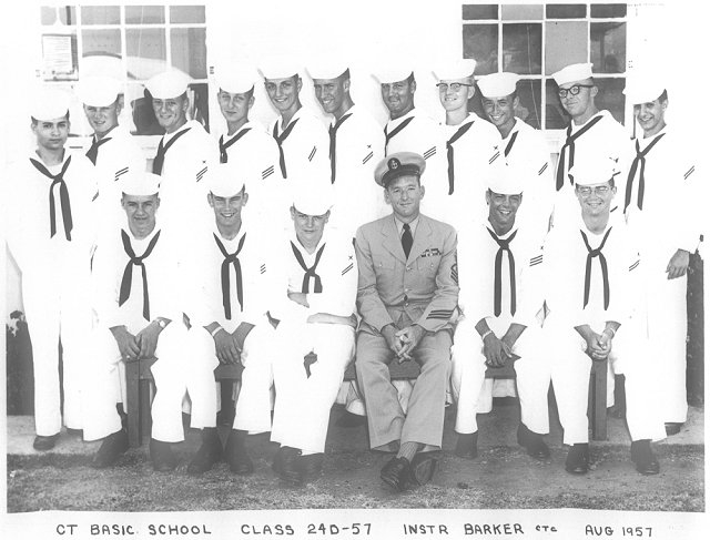 Imperial Beach (IB) Basic Class 24D-57(R) Aug 1957 - Instructor: CTC Baker