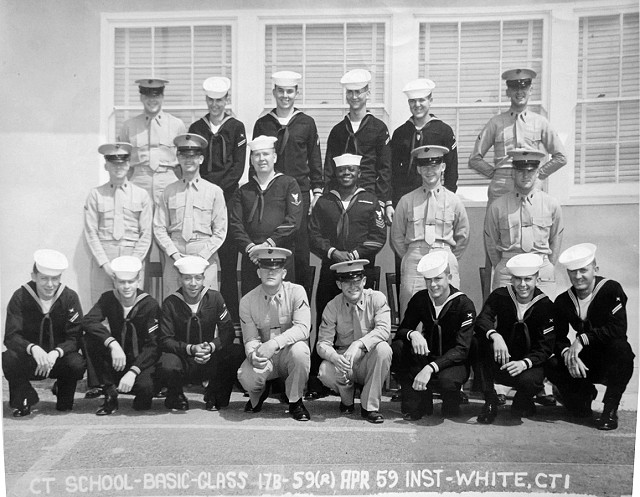 Imperial Beach CTR School Basic Class 17B-59(R) April 1959 - Instructor:  CT1 White