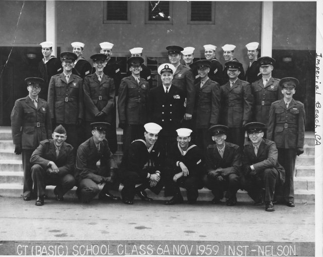 Imperial Beach CT School Basic CTR class 06A-60(R) Nov 1959 - Instructor: CTC Nelson