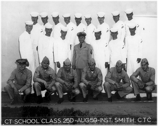 Imperial Beach CT School Basic Class 25D-59(R)  -  Aug 1959