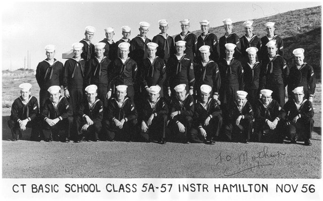 Imperial Beach (IB) Basic Class 5A-57(R)  November 1956 - Instructor CT1 Hamilton