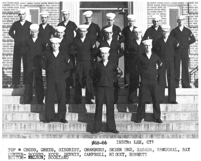 Corry Field CT School Class 06D-66(R) 1966 - Instructor:  CT1 L. G. Lee