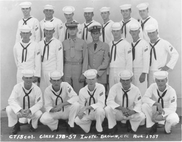 Imperial Beach (IB) Advanced Class 19B-57(R) August 1957 - Instructor CTC Brown