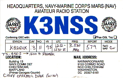 K3NSS - Cheltenham, Maryland .. circa 1995