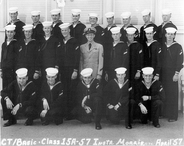 Imperial Beach (IB) Basic CTR Class 15A-57(R) of April 1957 - Instructor CTC Morris