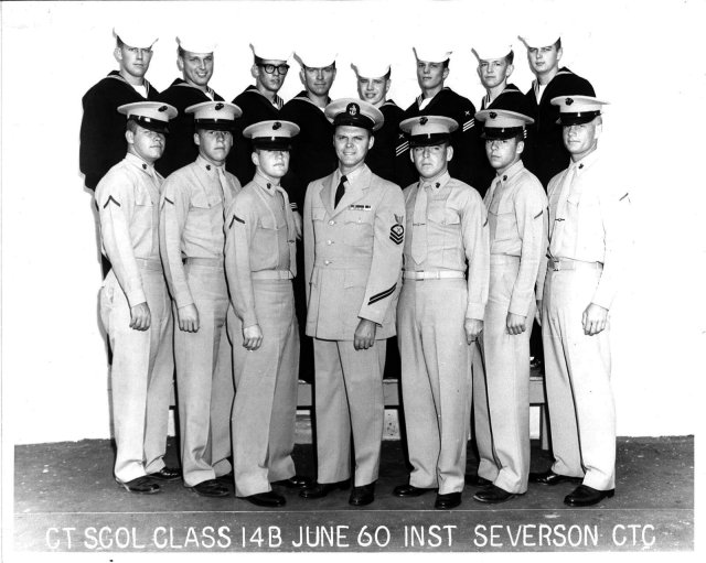 Imperial Beach CTR School Advanced Class 14B-60(R) June 1960 - Instructor:  CTC Severson