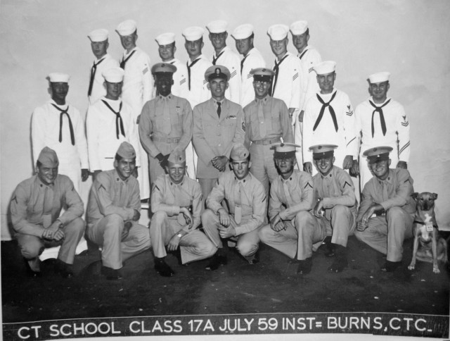 Imperial Beach CTR School Advanced Class 17A-59(R) July 1959 - Instructor:  CTC Burns
