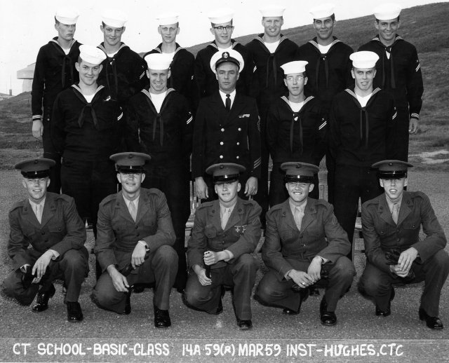 Imperial Beach CTR School Basic Class 14A-59(R) March 1959 - Instructor:  CTC Hughes