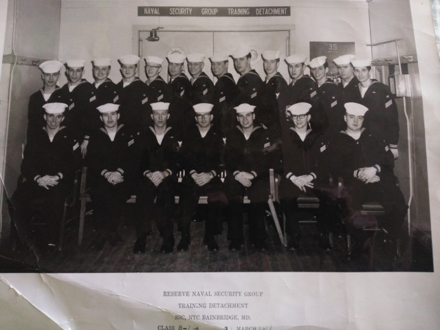 Bainbridge, MD CTR A-School Class R-7-66 of - March 1967 .. Instructor: CTR1 Kirsch